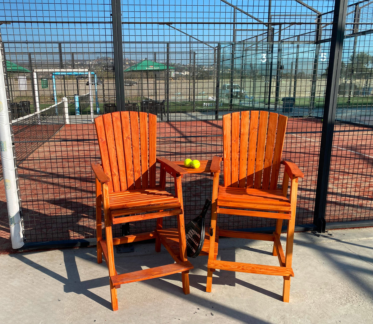 Best Redwood Adirondack Bar Height Chairs Set