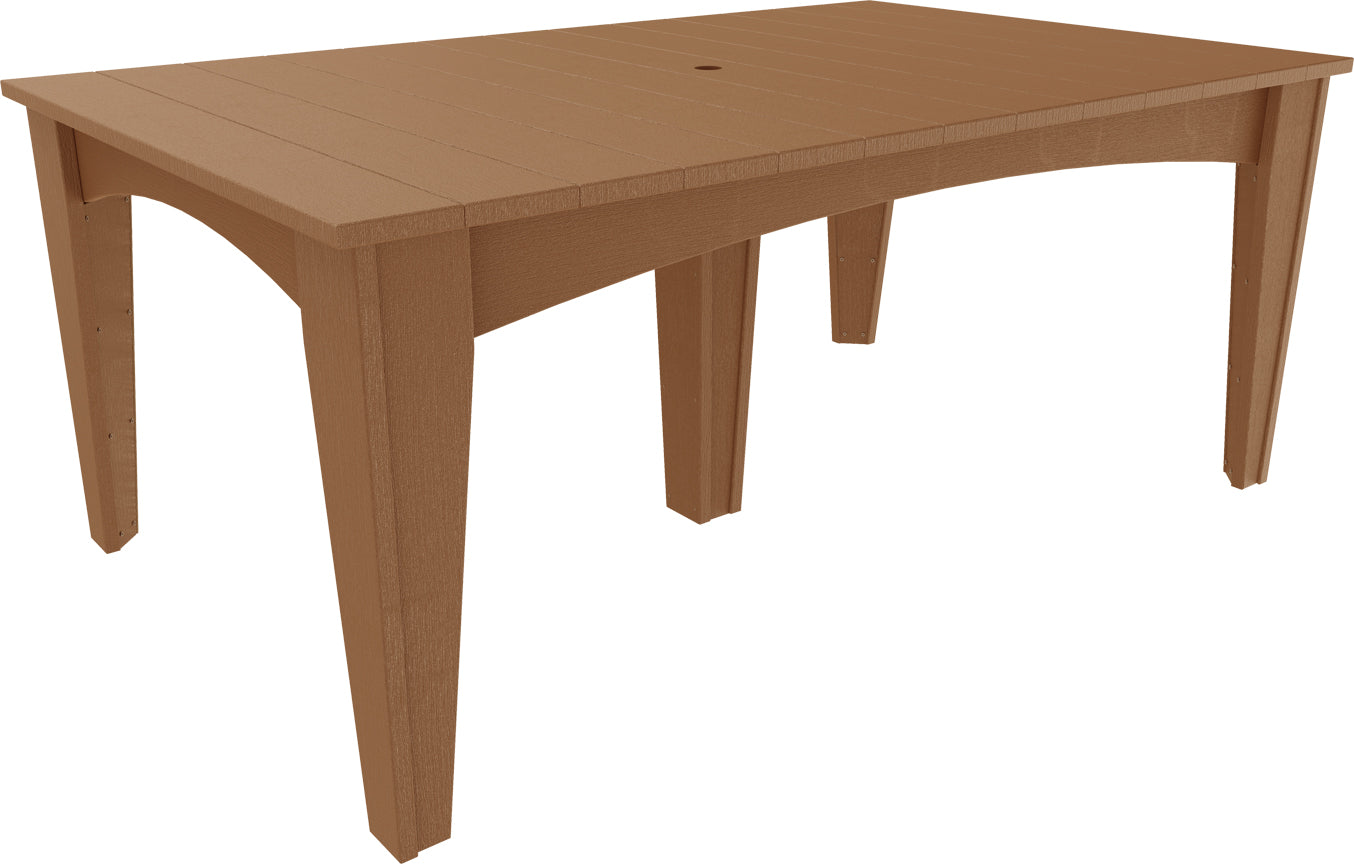 LuxCraft 44″ × 72″ Island Dining Table Set
