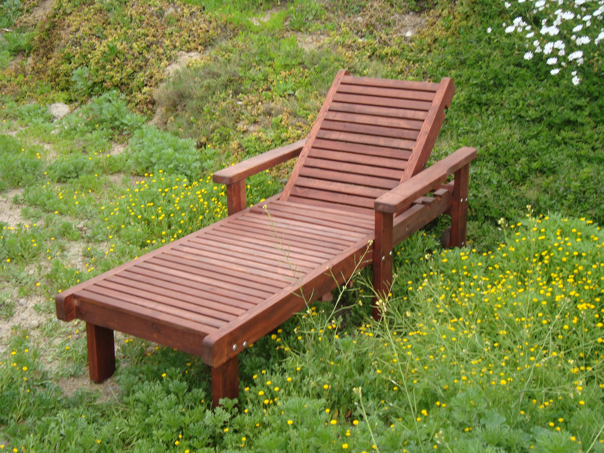 Best Redwood Sun Redwood Chaise Lounge
