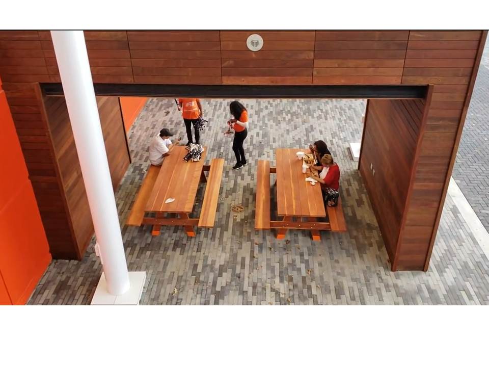 Best Redwood Super Deck Redwood Picnic Table