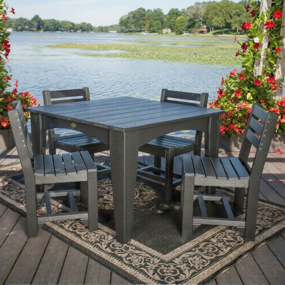 LuxCraft 44″ Island Dining Table Set