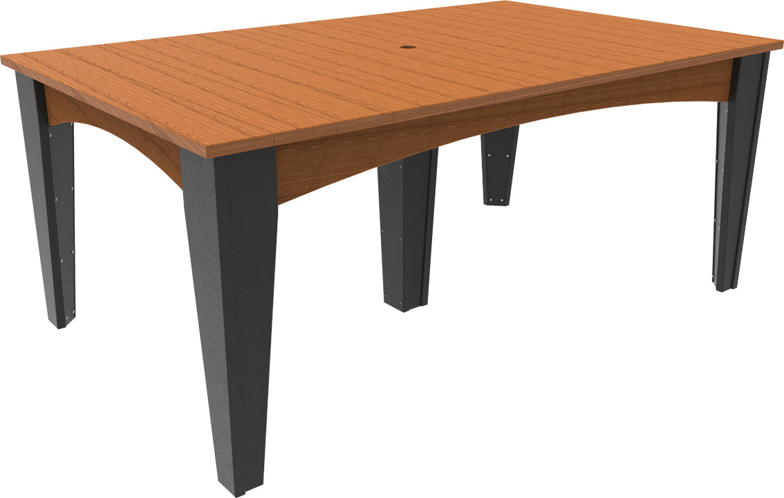 LuxCraft 44″ × 72″ Island Dining Table Set