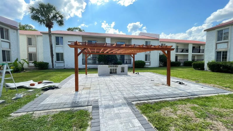 Best Redwood Outdoor Super Deck Redwood Pergola