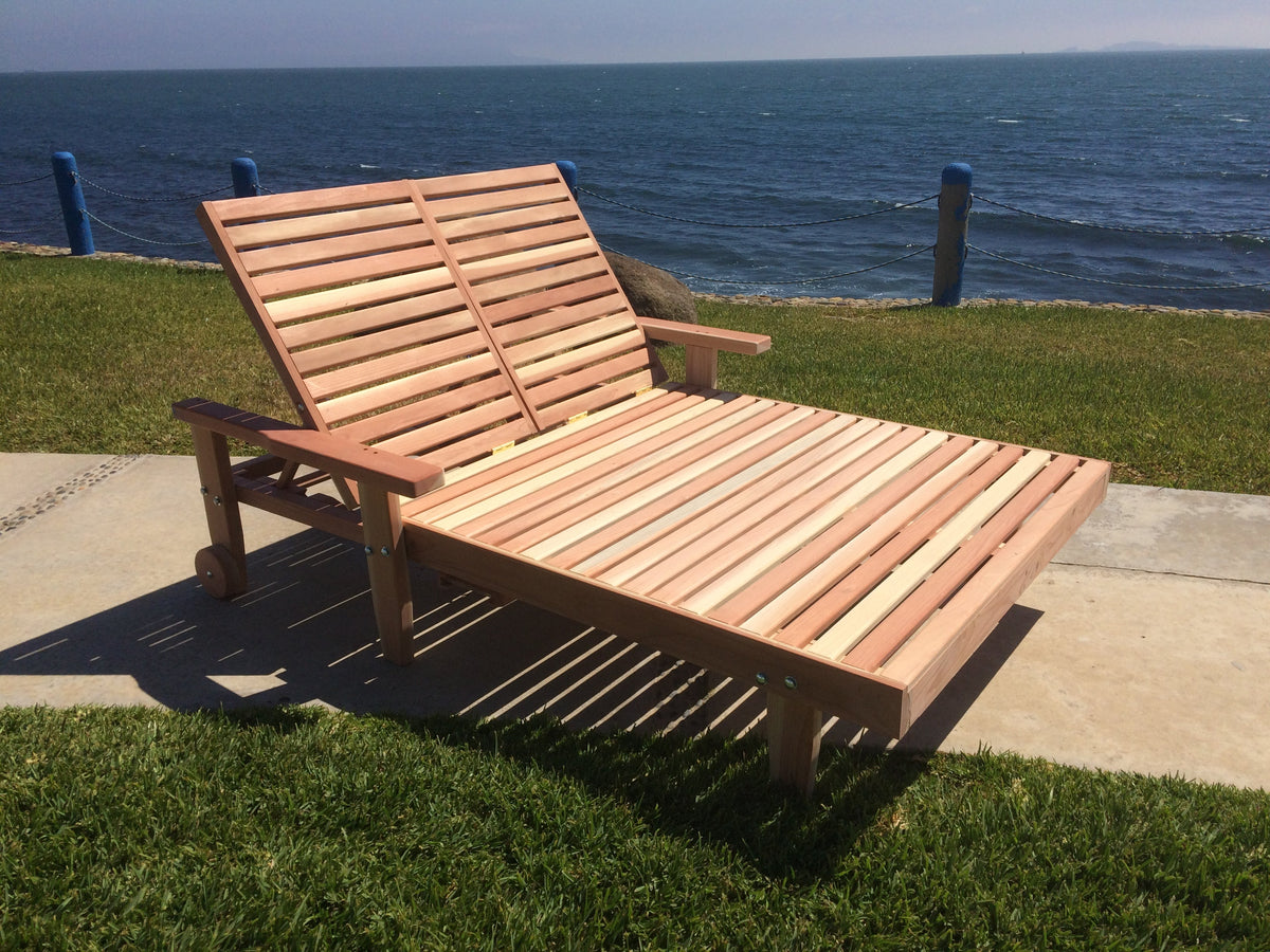 Best Redwood Summer Redwood Chaise Lounge