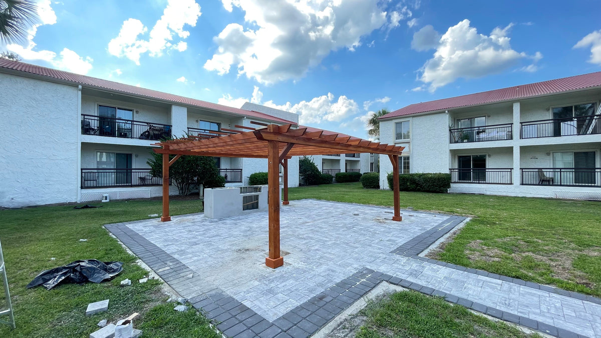 Best Redwood Outdoor Super Deck Redwood Pergola