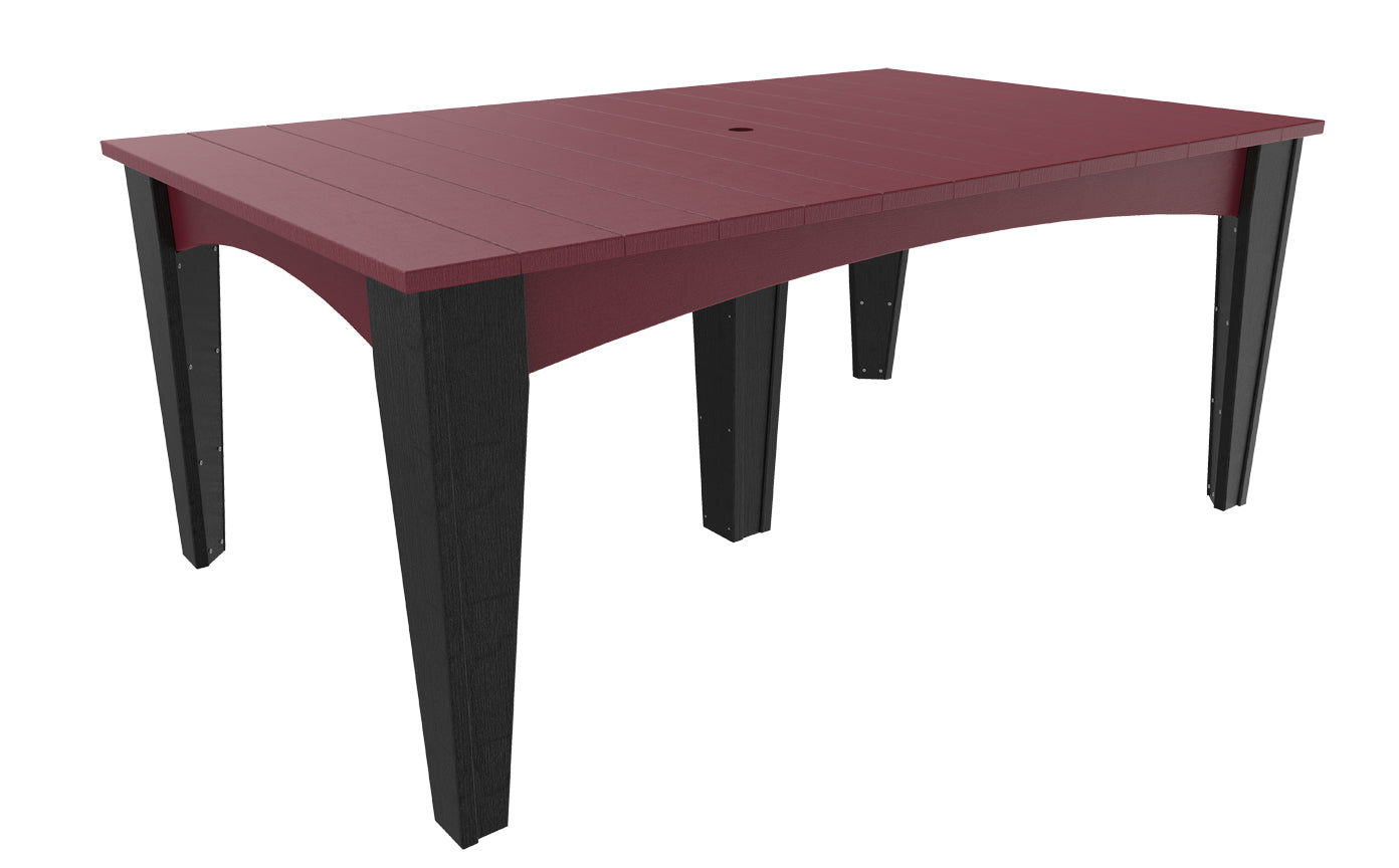 LuxCraft 44″ × 72″ Island Dining Table Set