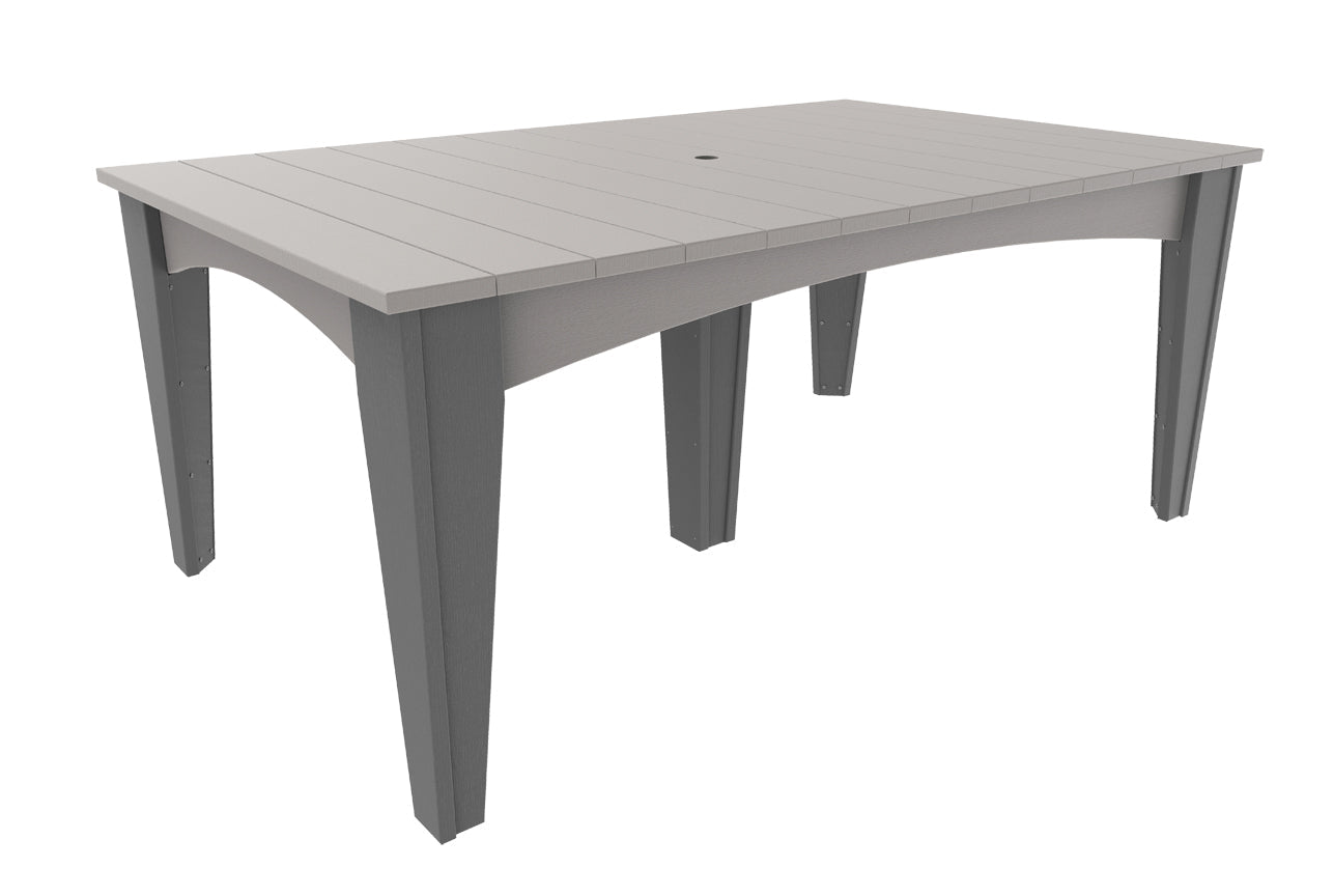 LuxCraft 44″ × 72″ Island Dining Table Set