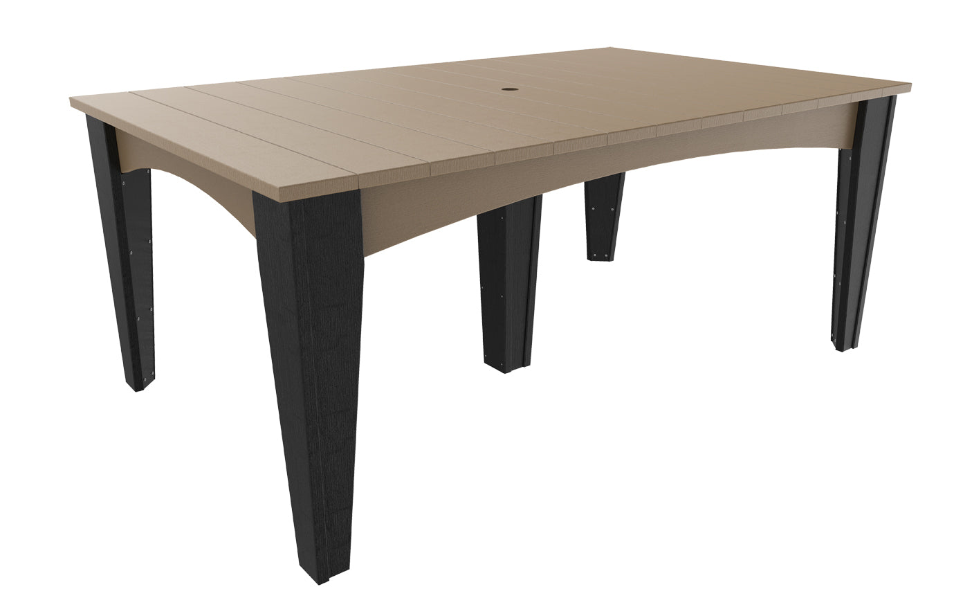 LuxCraft 44″ × 72″ Island Dining Table Set