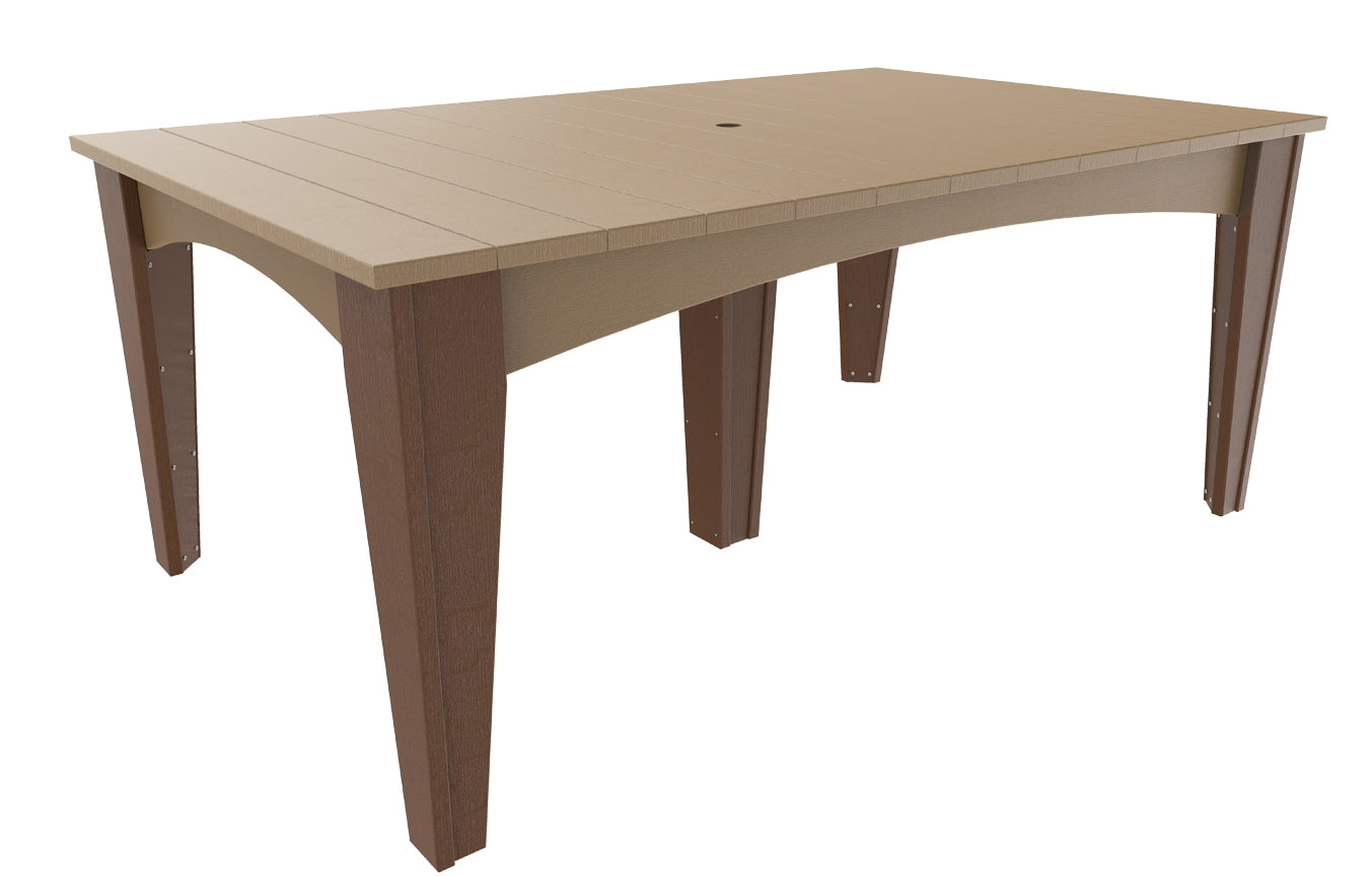 LuxCraft 44″ × 72″ Island Dining Table Set
