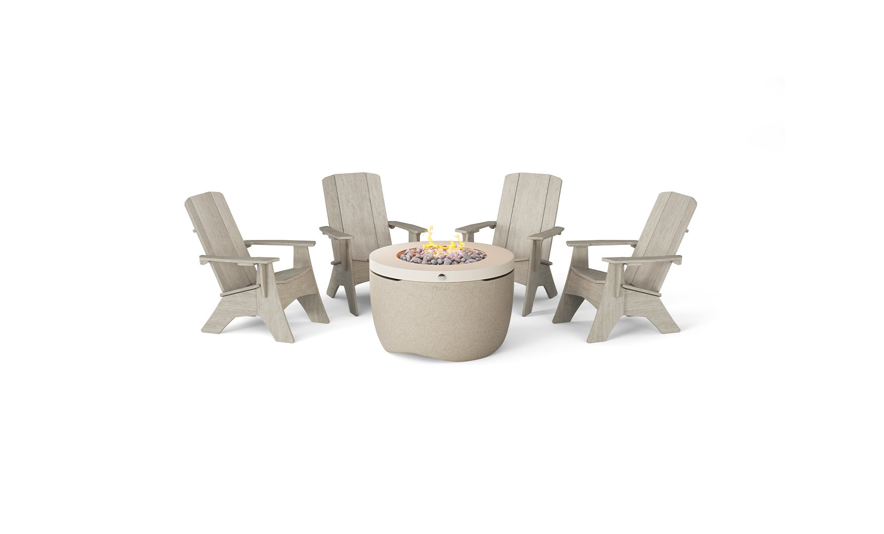 Ledge Lounger Halo Aglow Fire Pit Bundle