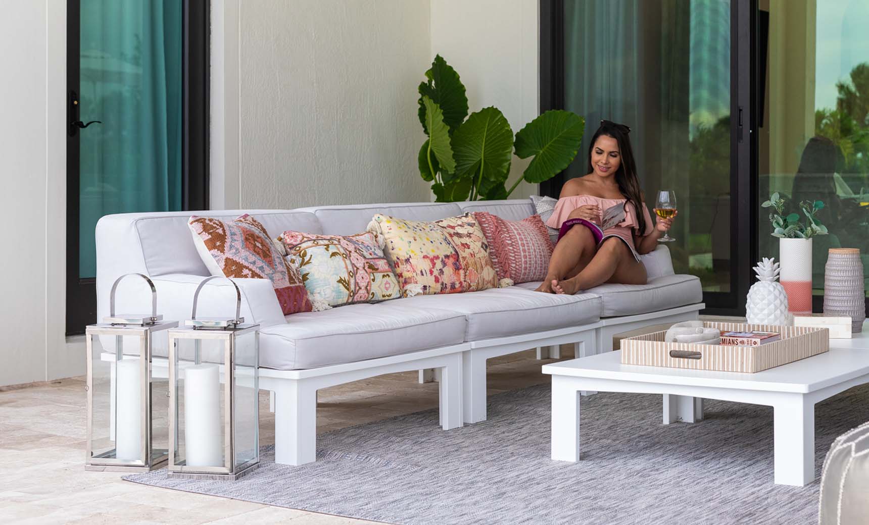 Ledge Lounger Mainstay Sectional 3-Piece Sofa