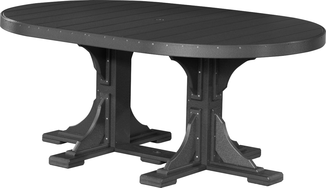 LuxCraft Deluxe Poly 4′ × 6′ Oval Table Set 3