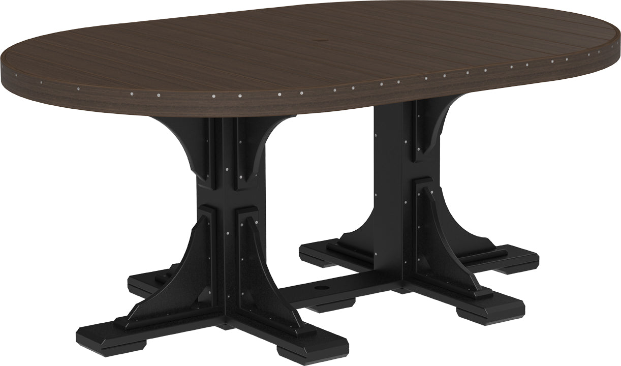 LuxCraft Deluxe Poly 4′ × 6′ Oval Table Set 3
