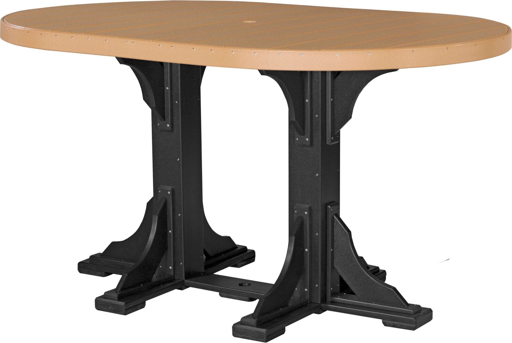 LuxCraft Deluxe Poly 4′ × 6′ Oval Table Set 1
