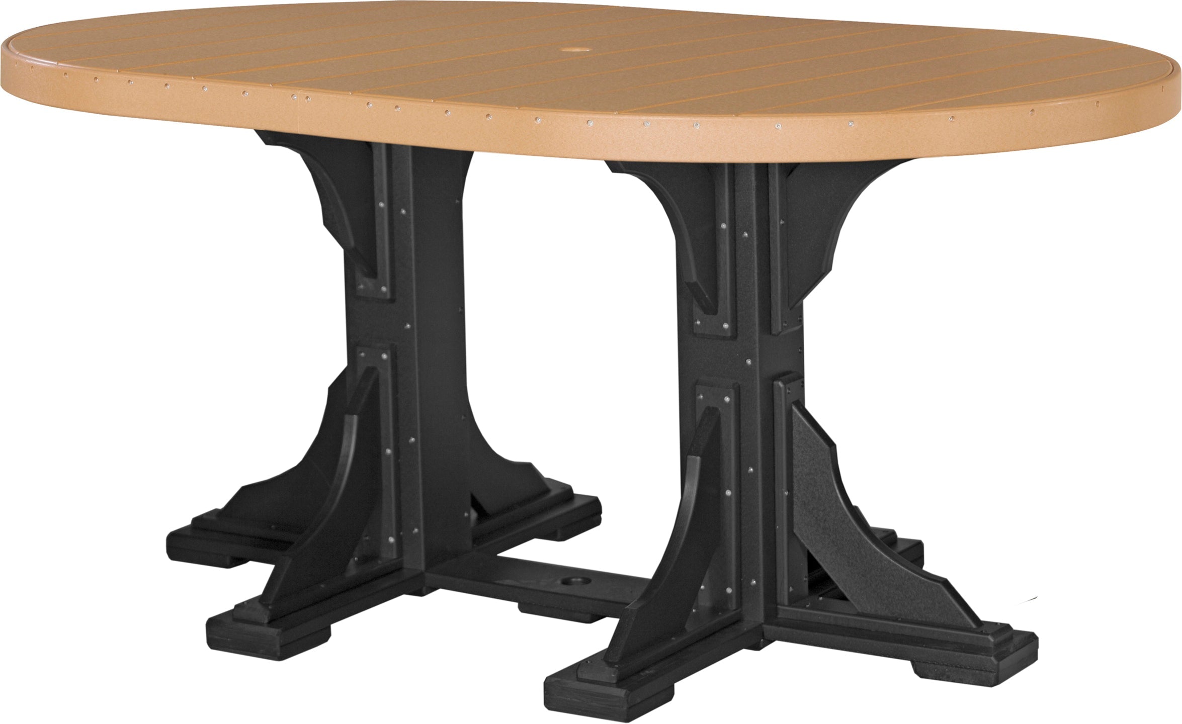 LuxCraft Deluxe Poly 4′ × 6′ Oval Table Set 1