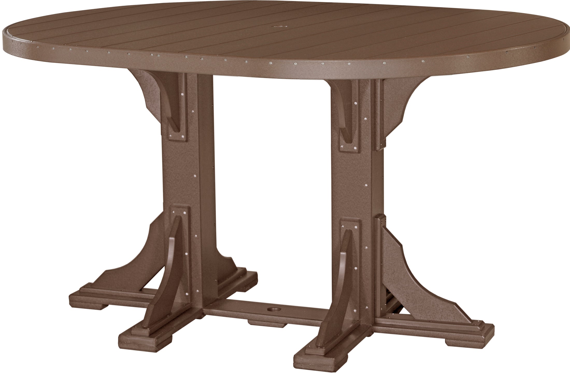 LuxCraft Deluxe Poly 4′ × 6′ Oval Table Set 1