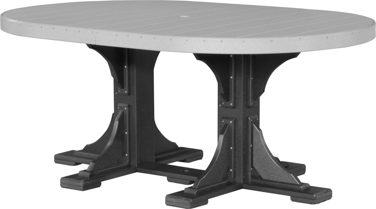 LuxCraft Deluxe Poly 4′ × 6′ Oval Table Set 3