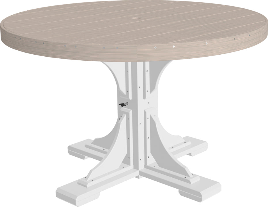 LuxCraft Deluxe Poly 48″ Round Table Set 2