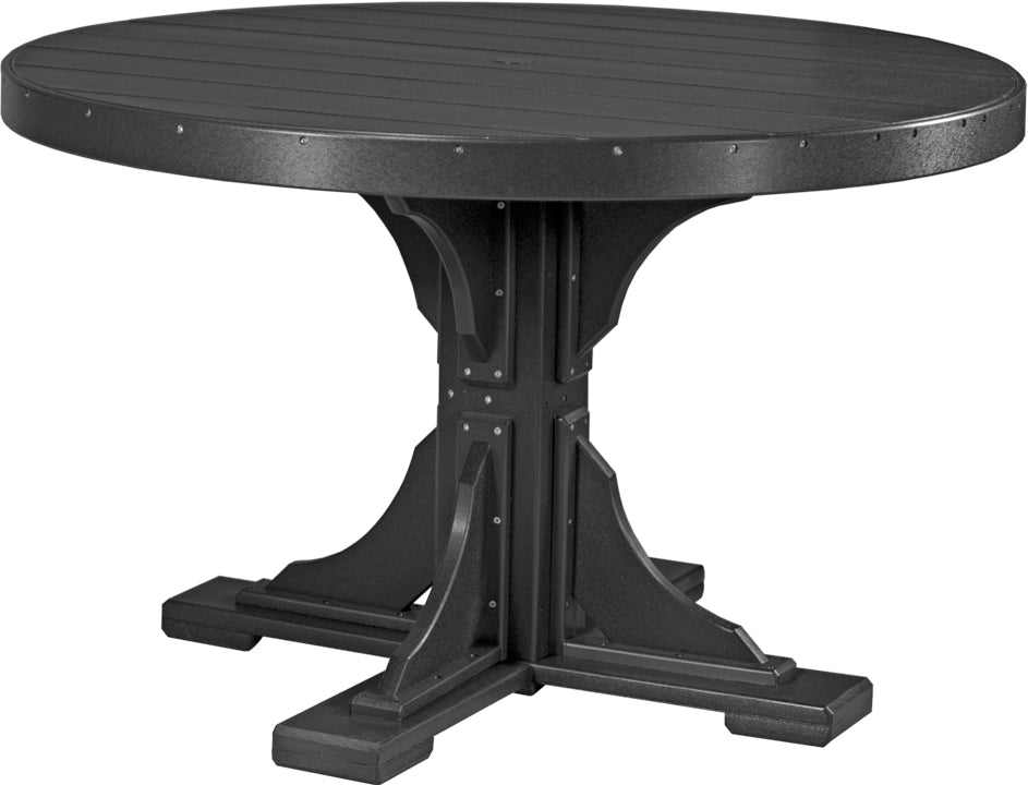 LuxCraft Deluxe Poly 48″ Round Table Set 2