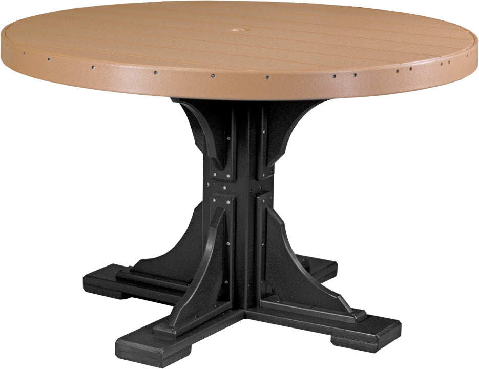 LuxCraft Deluxe Poly 48″ Round Table Set 2