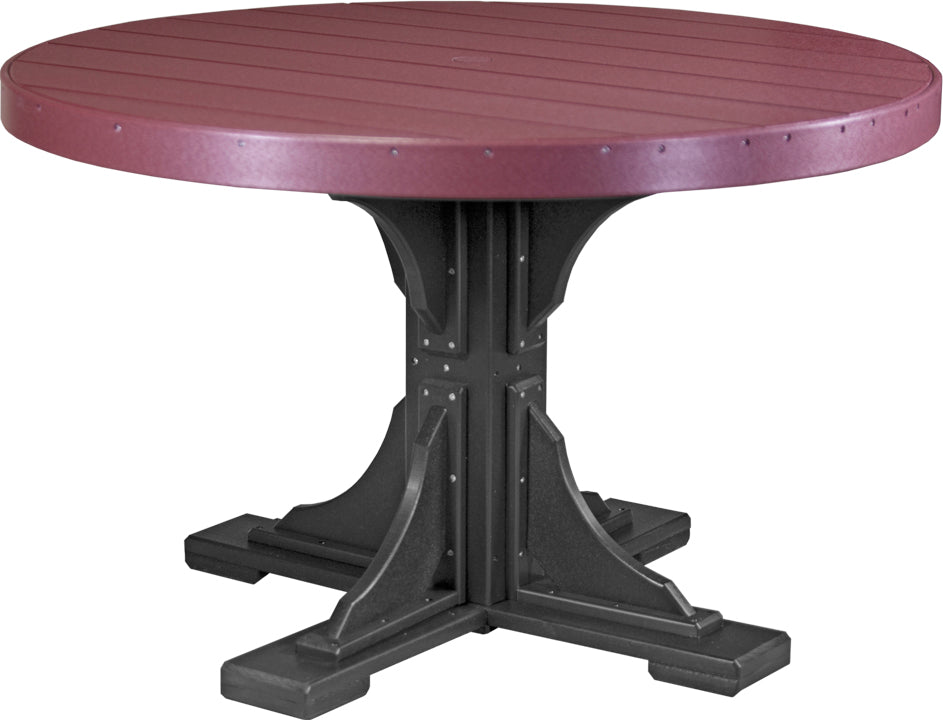 LuxCraft Deluxe Poly 48″ Round Table Set 2