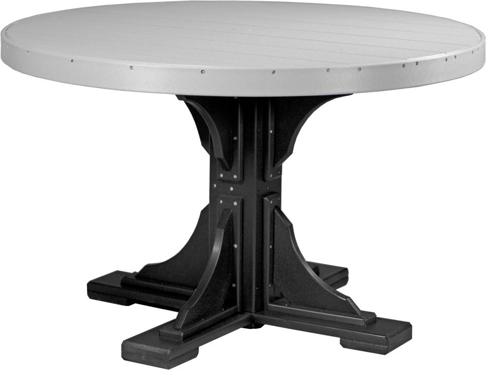LuxCraft Deluxe Poly 48″ Round Table Set 2