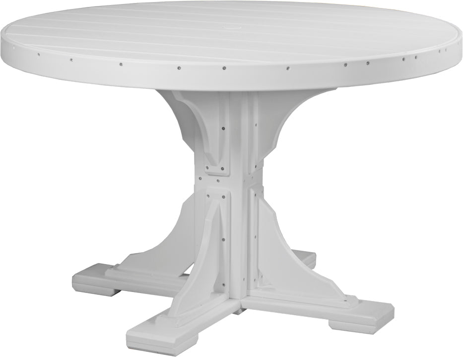 LuxCraft Deluxe Poly 48″ Round Table Set 2