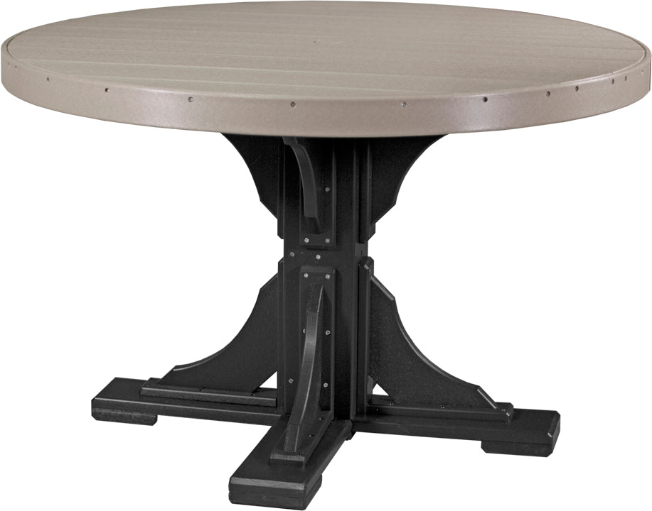 LuxCraft Deluxe Poly 48″ Round Table Set 2