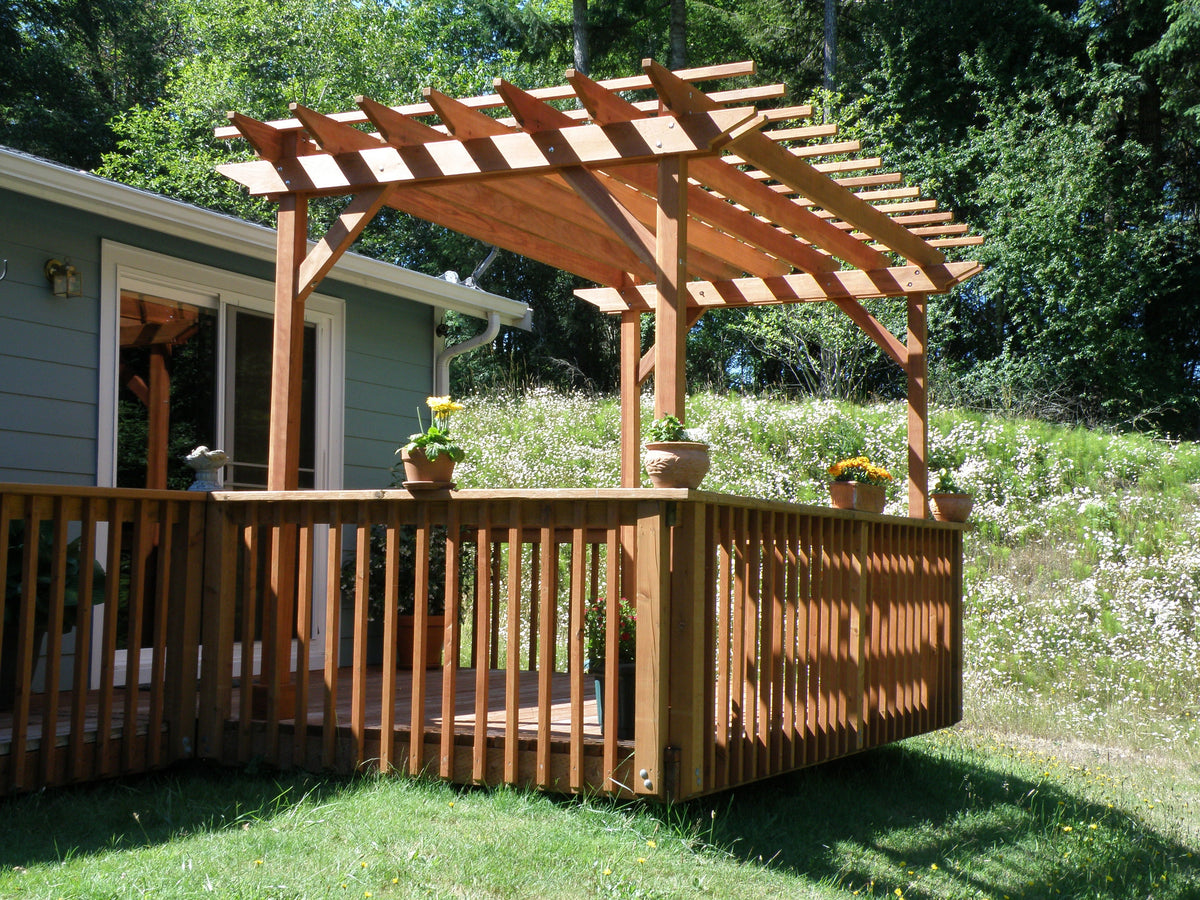Best Redwood Outdoor Super Deck Redwood Pergola