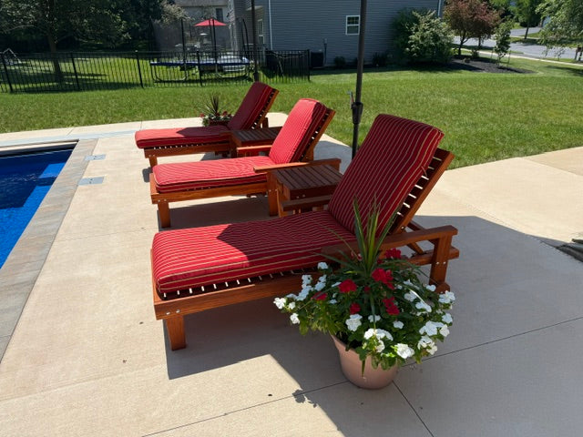 Best Redwood Summer Redwood Chaise Lounge
