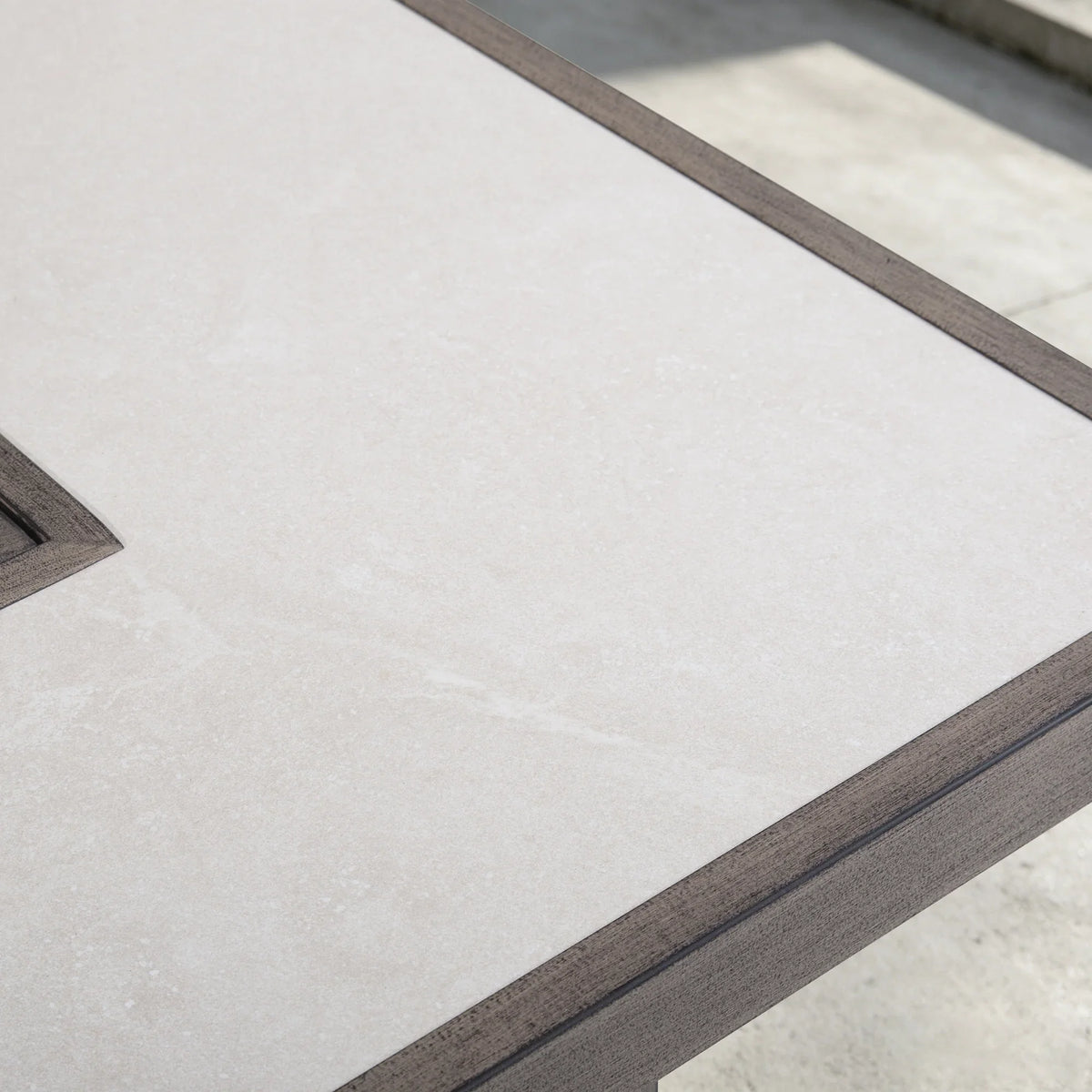 Peak Home Furnishings Marindo 7-Piece Aluminum Multi-Flex Fire Chat Suite with Ottomans